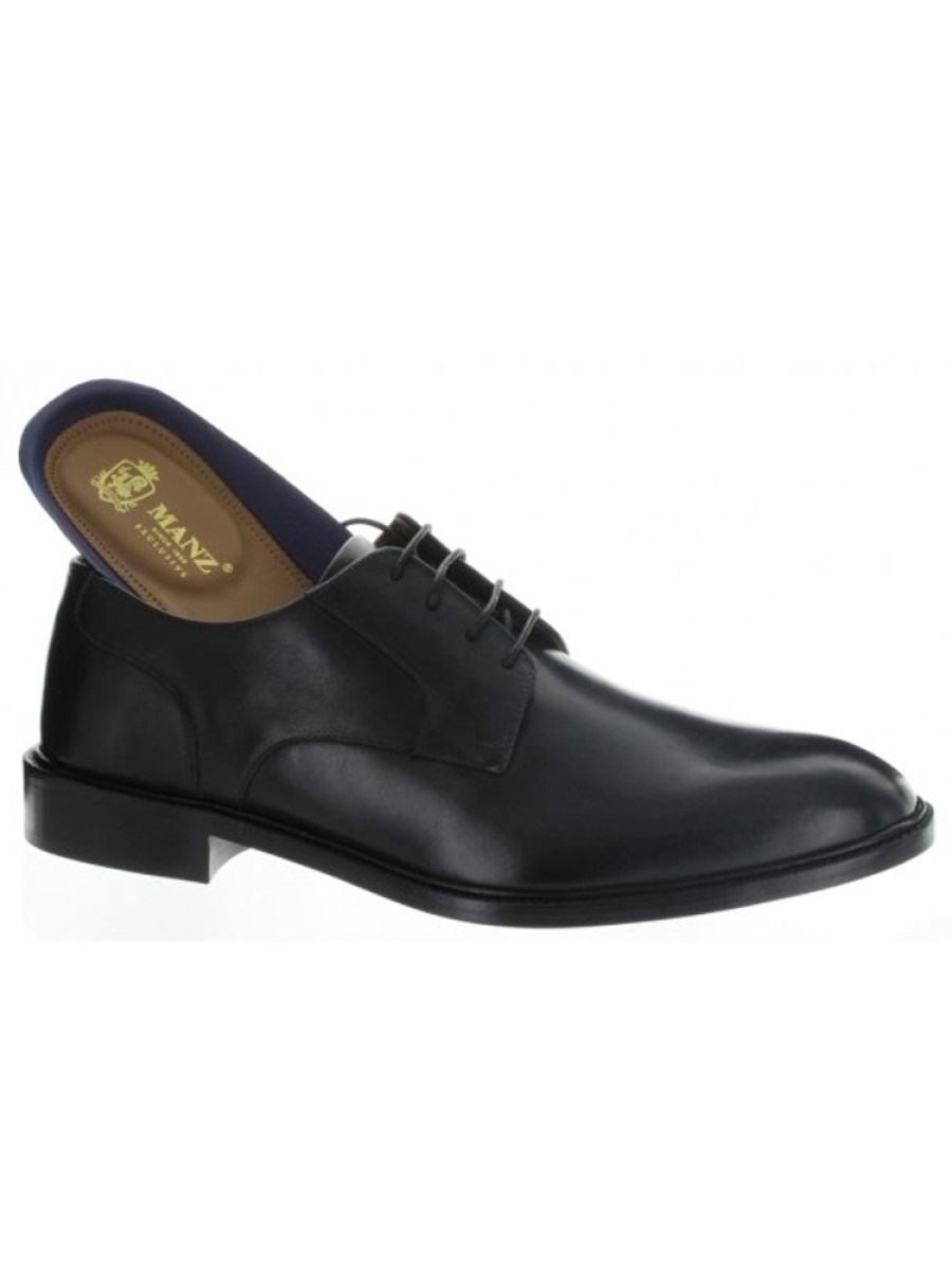 Manz Derby Noir | Homme 46-52 Lacets-Derby