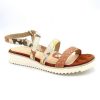 softwaves Sandale 3 Bandes Rafia 8.52.03 | Femme 42-46 Sandale