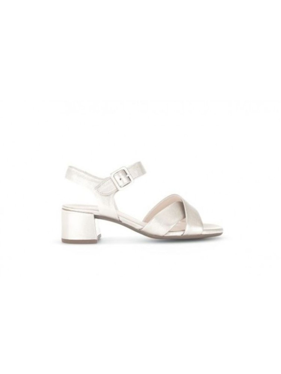 gabor Sandale Petit Talon Bride Croisee 913 | Femme 42-46 Sandale