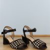 elena ricci Sandale Damier Noir | Femme 42-46 Sandale