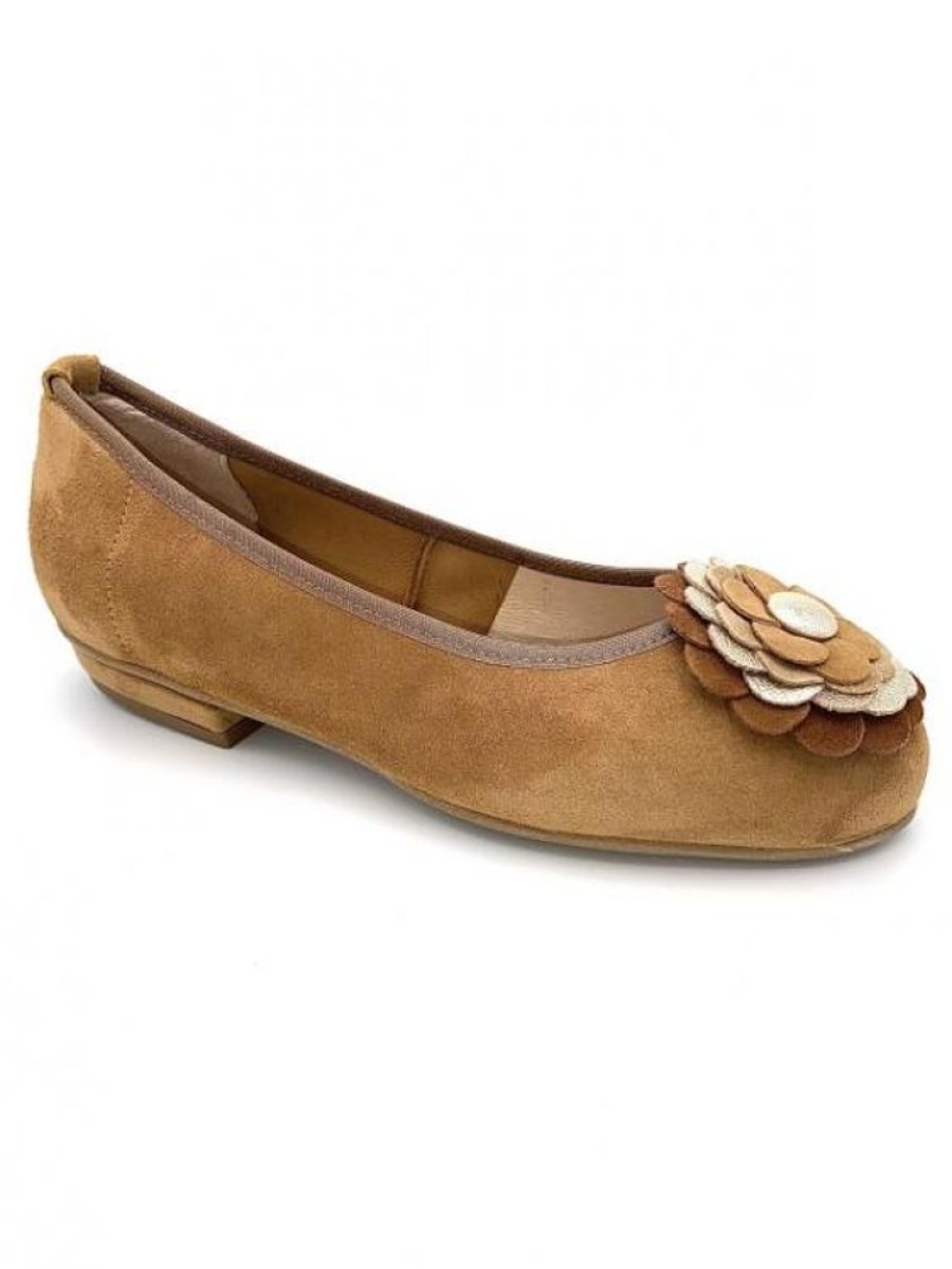 ellen kassel Ballerine Fleurs Cognac F3672 | Femme 32-35 Ballerine