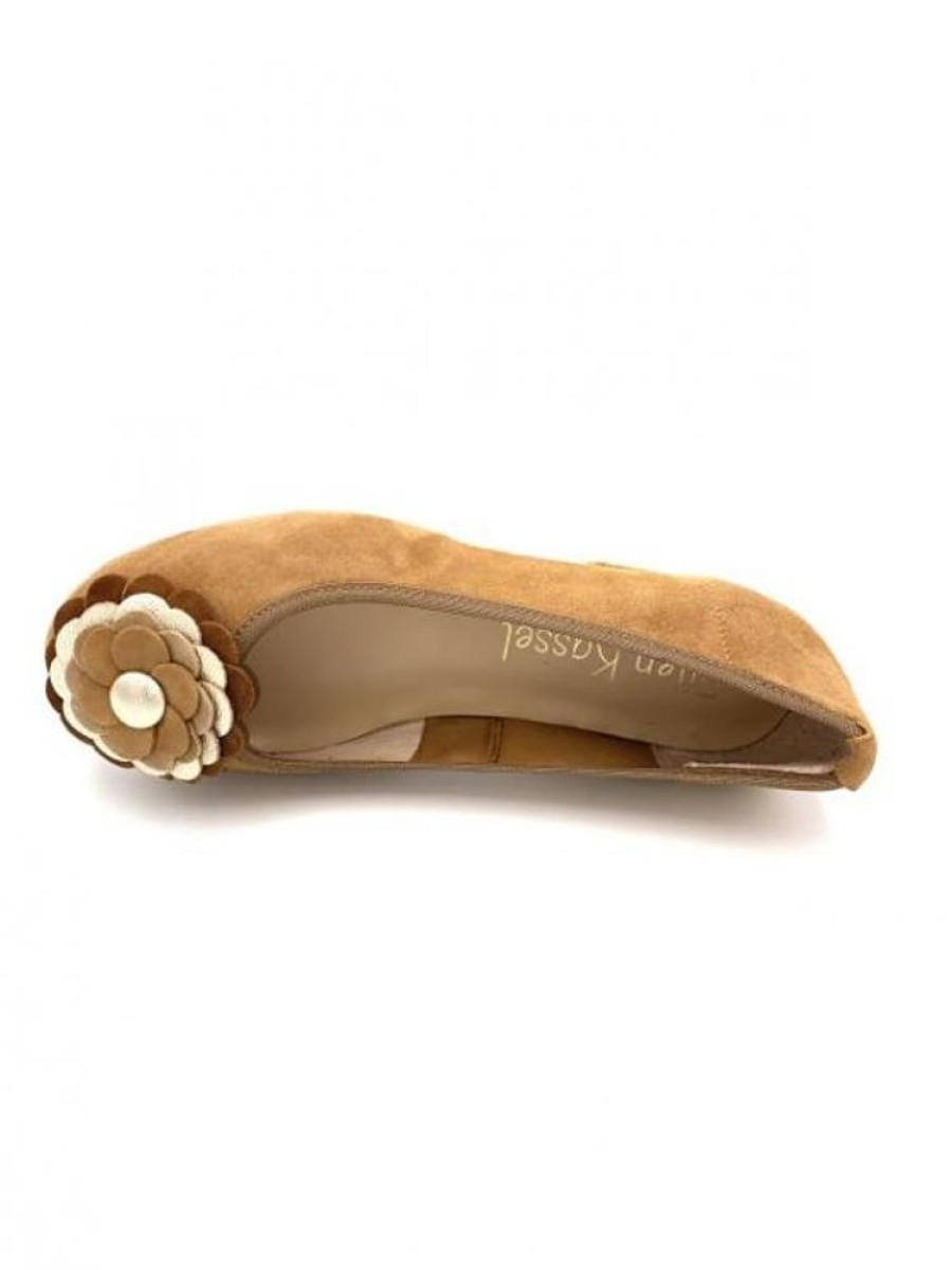 ellen kassel Ballerine Fleurs Cognac F3672 | Femme 32-35 Ballerine