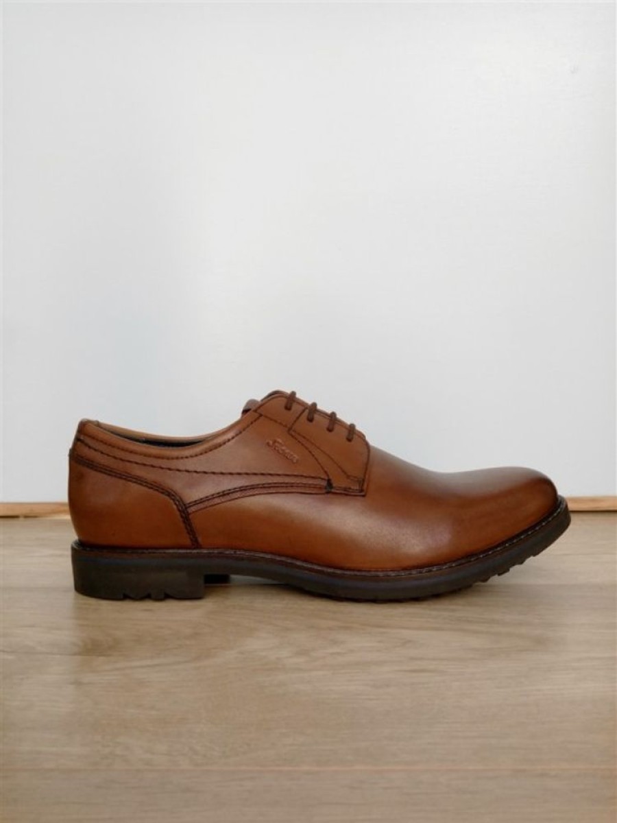 Sioux Derby Ville Cognac | Homme 46-52 Lacets-Derby