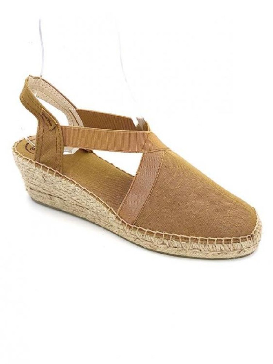 toni pons Espadrille Compensee Toile Lin Elastic Ter | Femme 42-46 Espadrille