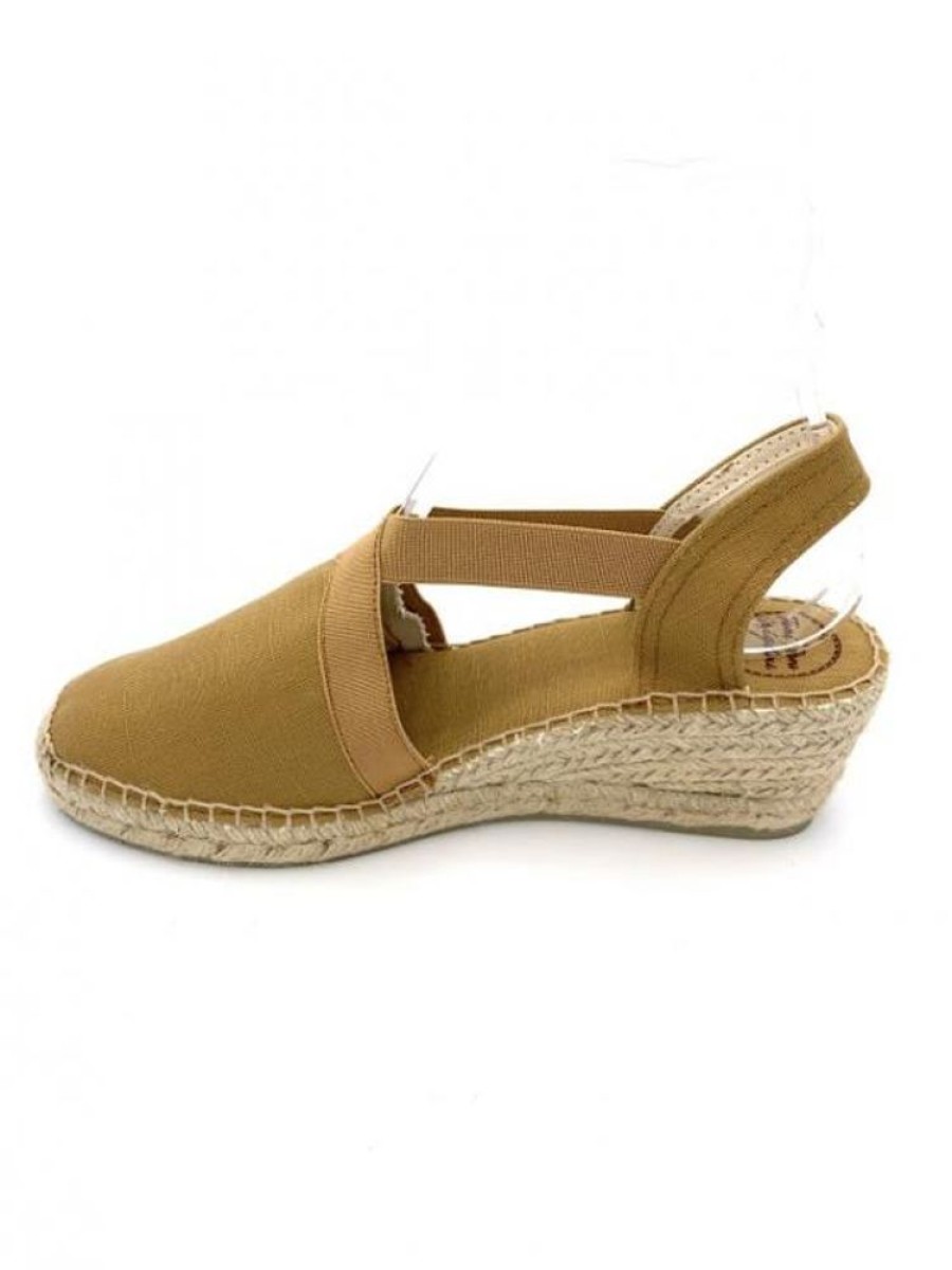 toni pons Espadrille Compensee Toile Lin Elastic Ter | Femme 42-46 Espadrille