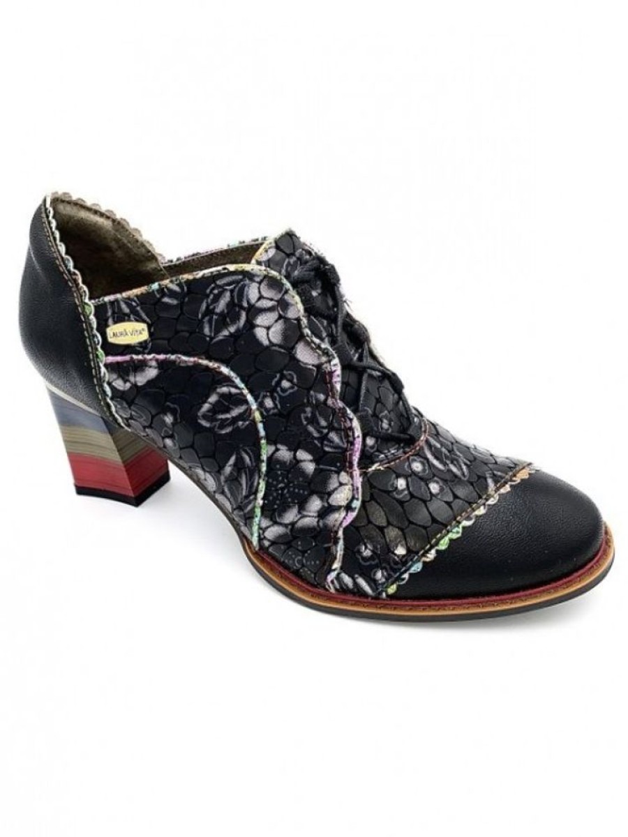 laura vita Lacets Sur Talon Geek 13 | Femme 42-46 Derbies